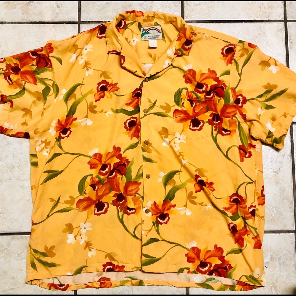 Vintage Paradise Found Hawaiian Shirt
